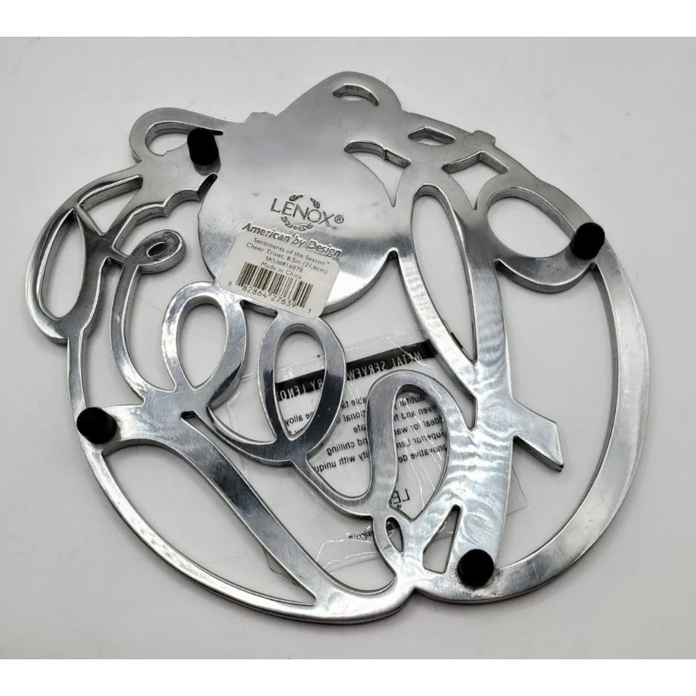 Lenox Sentiments Of The‎ Season Cheer Trivet 8.5